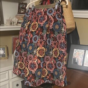 ODDY Multicolor Floral Midi Skirt